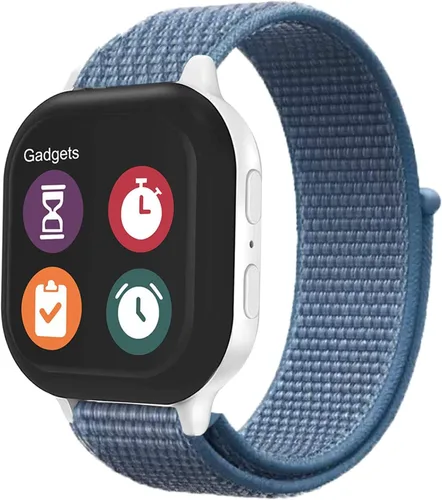 OWKEY Correa de repuesto para niños compatible con Gizmo Watch 3 2 1/Gabb Watch 3e 3 2 1, correas de reloj de nailon transpirable con pasadores de