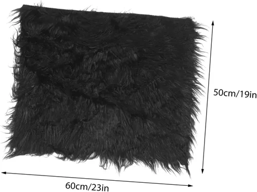 Miniatura 2 de Toyvian Trajes de piel sintética para niña recién nacida, accesorios para sesión de fotos de bebé, manta para niños recién nacidos, mantas