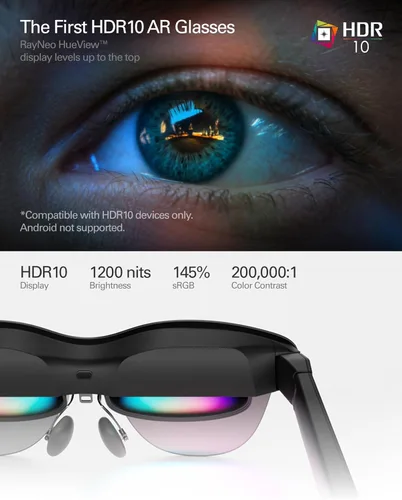 Miniatura 2 de RayNeo Air 4 Pro AR/XR - Pantalla de video HDR10 de 201 pulgadas, chip Vision 4000, audio de Bang & Olufsen, películas 3D y gafas inteligentes