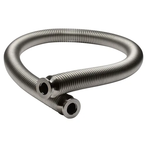 Adaptador de acero inoxidable para accesorios de tubería de vacío - KF-16, tubo de fuelle corregado (39.370 in)