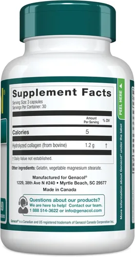 Miniatura 2 de Genacol Original – Suplemento de colágeno con péptidos de colágeno ultrahidrolizados, mantiene la salud de las articulaciones, para articulaciones