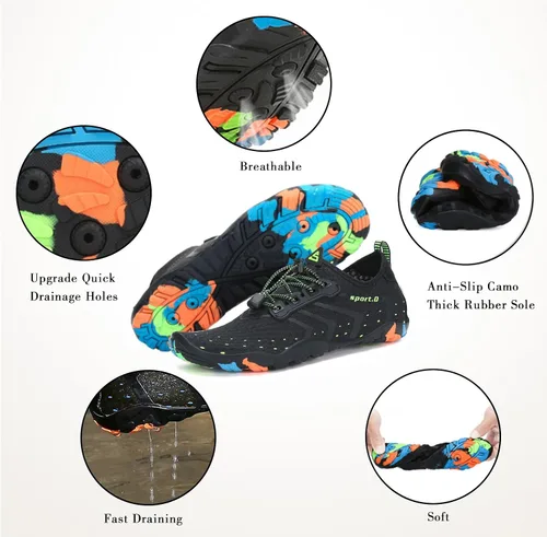 Miniatura 5 de Mishansha - Zapatos de agua para hombres y mujeres secado rápido para natación buceo surf deportes acuáticos piscina playa senderismo yoga