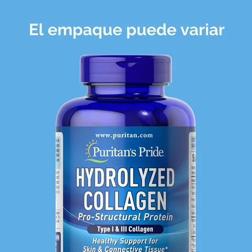 Miniatura 2 de Colágeno hidrolizado Puritan's Pride, 0.035 oz, 180 cápsulas