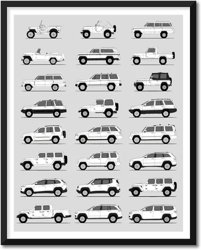 Miniatura 11 de Idea Network Póster hecho a mano compatible con Chevy impreso, arte de pared, decoración hecha a mano de lo mejor de las generaciones de Chevy