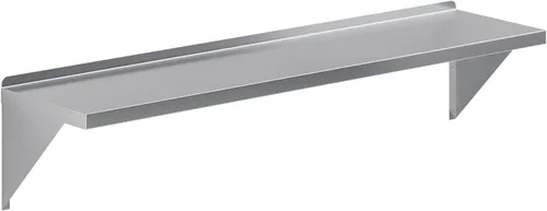 Miniatura 16 de AmGood Estante de pared de acero inoxidable de 18 x 72 pulgadas Estantería de metal para electrodomésticos y equipos Cocina, restaurante