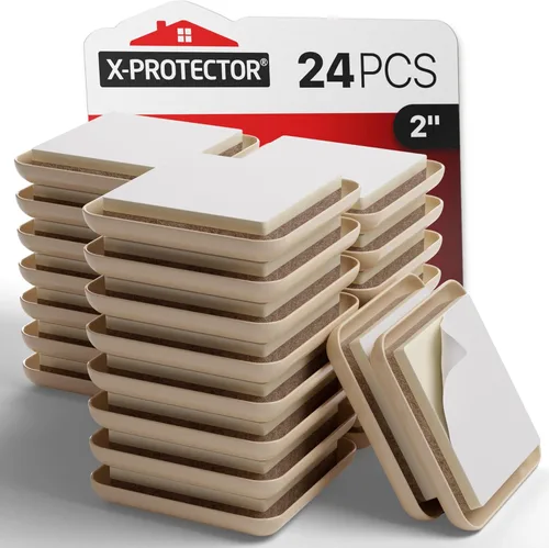 Miniatura 15 de X-Protector Deslizadores de muebles – 8 piezas de 3 1/2 pulgadas – 4 deslizadores de muebles para pisos de madera dura y 4 deslizadores de muebles