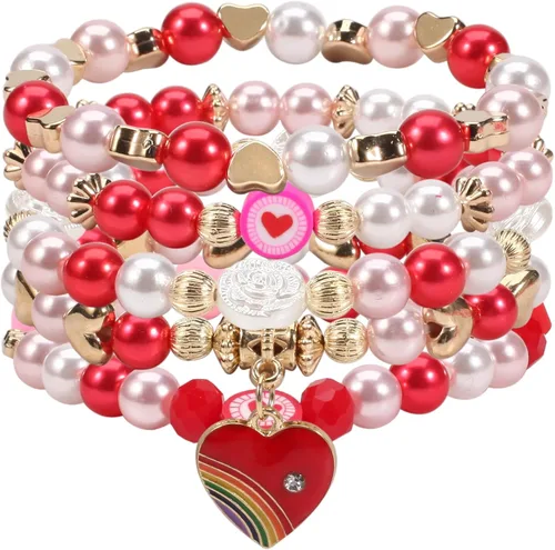 Miniatura 25 de Ardorchid Pulseras de Halloween para Mujeres Calabaza Fantasma Esqueleto Murciélago Calavera con Cuentas Apilables Elásticas Rugby Acción de Gracias
