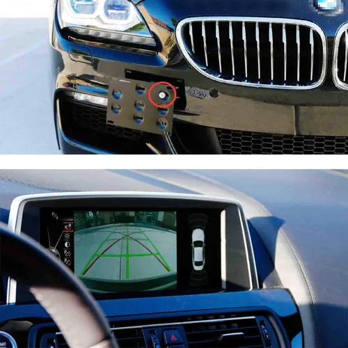 Miniatura 6 de Soporte para placa matrícula para BMW, Negro