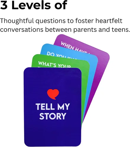 Miniatura 3 de Juego de cartas de conversación Tell My Story: 100 tarjetas de preguntas para apoyar la salud mental, construir confianza y crear conexiones