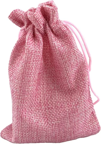 Miniatura 45 de Palmhomee Paquete de 20 bolsas de regalo de arpillera con cordón, bolsas de joyería de lino, bolsas de yute de boda para joyas y bolsas