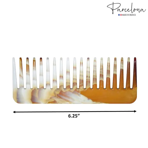 Miniatura 6 de Parcelona Peines de pelo para desenredar grandes de 6 1/4 pulgadas, sin estática, sin estática, para salón de belleza, para mujeres y niñas