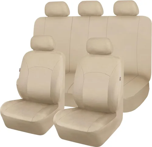 Miniatura 12 de Flying Banner Fundas de asiento de coche, asientos delanteros, asiento trasero, poliéster, protectores de asiento de automóvil, instalaciones Negro