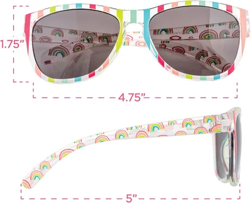 Miniatura 2 de Stephen Joseph, Gafas de sol para niños pequeños, gafas de sol clásicas para niñas y niños, arcoíris