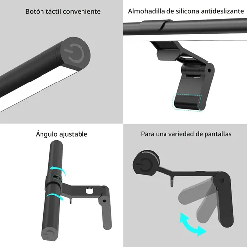 Miniatura 7 de Barra de luz para monitor, lámpara de lectura USB para cuidado de los ojos, luces de computadora LED de 11.8'' con iluminación ultra ancha, luz