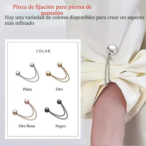 Miniatura 4 de FJW Clips de ropa multifuncionales: clips magnéticos para dobladillo para camisas y dobladillos ligeros, clip de estilo sin alfileres para bufanda