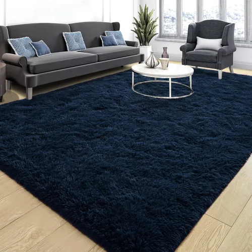 Miniatura 64 de Tepook Alfombras súper suaves y esponjosas para sala de estar, alfombras de área de 8 x 10 pies para dormitorio, alfombra moderna peluda, alfombras