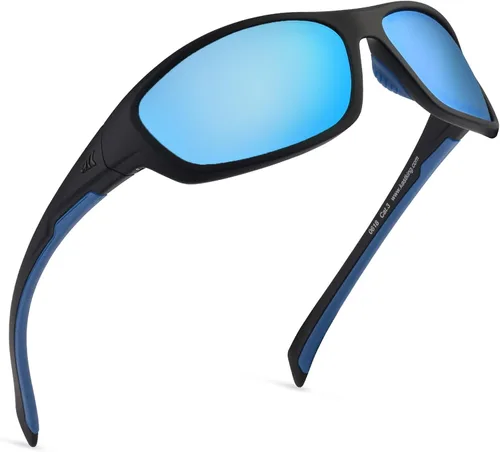 KastKing Hiwassee - Gafas de sol deportivas polarizadas para hombres y mujeres, gafas de sol envolventes para pesca, ciclismo y correr, protección