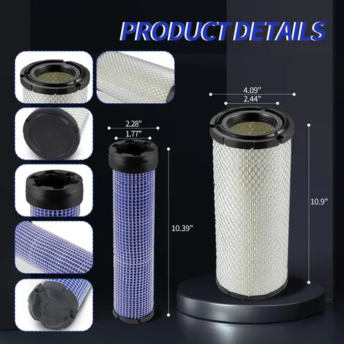 Miniatura 3 de Para Kawasaki 11013-7044 y 11013-7045 Limpiadores de filtro de aire interior y exterior Combo OEM para Donaldson Kohler 25-083-01-S P821575 y P822858