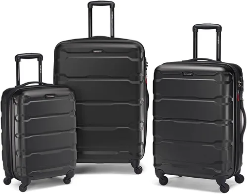 Miniatura 2 de Samsonite Omni - Juego de 3 piezas con accesorios para equipaje, Negro -, Equipaje rígido con ruedas