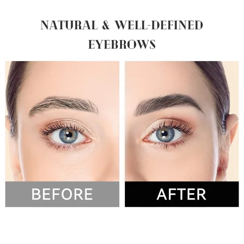 Miniatura 4 de Music Flower Lápiz de cejas de doble extremo, bolígrafo impermeable para cejas a prueba de manchas, maquillaje de ojos de larga duración, paquete
