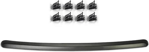 Miniatura 4 de ECOTRIC Moldura para capó de camión compatible con GMC Sierra 1500 2500HD 3500HD 2007-2013 Reemplazo para GM1235109 10385156 (sin rejilla cromada)