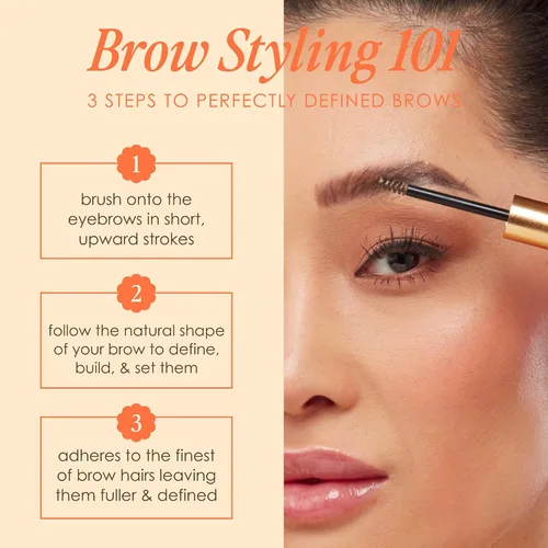 Miniatura 6 de Grande Cosmetics GrandeBROW-FILL Gel voluminizador para cejas, rímel tintado o transparente, sujeción flexible suave, resistente al agua 5. Ébano