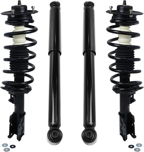 Miniatura 67 de Detroit Axle - Amortiguadores de puntales para Nissan Sentra 2007-2012 [Base S SL SR] Puntales delanteros completos con amortiguadores traseros