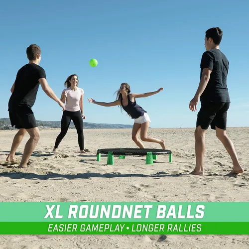 Miniatura 2 de GoSports Slammo - Juego de 3 bolas de repuesto oficiales, funciona para todos los juegos de red redonda, elige entre tamaño de competencia o bolas XL