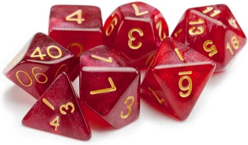 Miniatura 2 de Wiz Dice Serie II - Juego de dados poliédricos para juegos de rol de mesa de aventura con una bolsa de dados - Juego de dados DND, adecuado