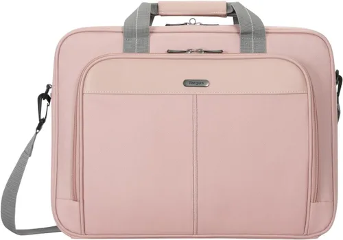 Miniatura 10 de Targus Classic Slim Laptop Bag - Ergonomic Briefcase and Messenger Bag - Spacious Foam Padded for Laptops and Under Gris