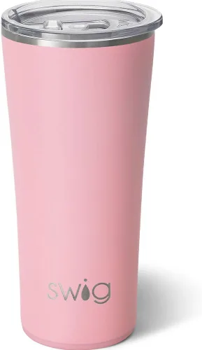 Miniatura 53 de Swig Life - Vaso aislante de 22 onzas, vaso de viaje para café con tapa, taza de viaje para café apta para portavasos, acero inoxidable (Aqua)