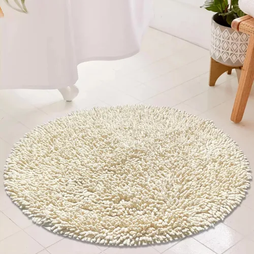 Miniatura 9 de Chardin home Alfombra de baño redonda turquesa Alfombra de baño bohemia de 2 pies También perfecta para habitaciones de niños, guarderías