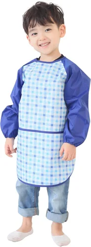 Miniatura 37 de Plie Kids Waterproof Art Smock – Long Sleeve Apron for Painting, Baking, Sensory Play (Ages 1–10)