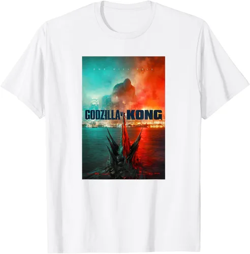 Miniatura 43 de Godzilla vs Kong - Camiseta oficial con póster, Negro