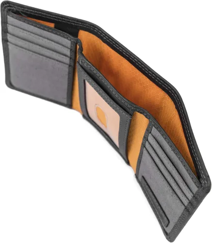 Miniatura 5 de Timberland PRO Cartera triple RFID de cuero para hombre con ventana de identificación