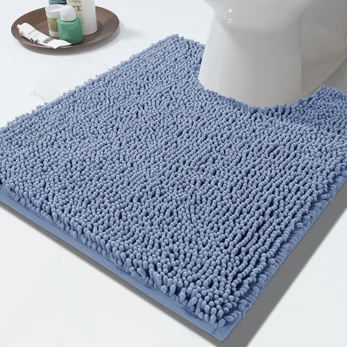 Miniatura 32 de Yimobra Alfombras lavables para baño, alfombra de baño de chenilla súper suave y absorbente para piso y alfombra, alfombra antideslizante de secado