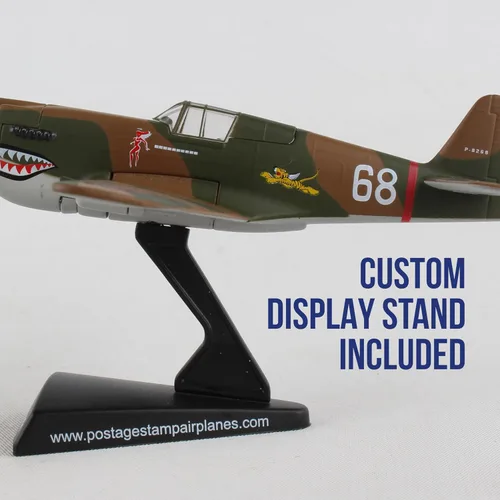Miniatura 8 de Daron Worldwide Trading P-40 Warhawk Hell's Angels 1:90 Vehículo, marrón, negro, mediano