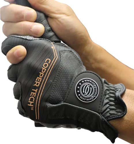 Miniatura 9 de Copper Tech Men’s Golf Gloves (2 Packs) - Joint Support for Golfers with Copper Compression-Comfort & Joint- Friendly - Golf Gloves Men