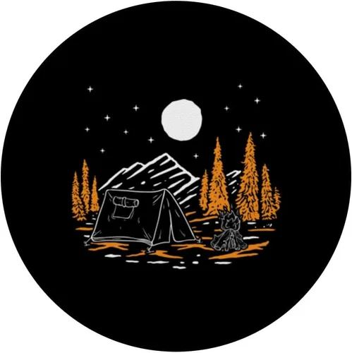 Miniatura 3 de Camping Camper Camp Outdoor Lover Wanderlust Nature PopSockets PopSockets intercambiables PopGrip
