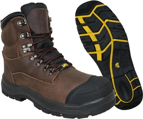 Miniatura 10 de WOLF Work Boot 100% Waterproof Genuine Leather Oil, Impact, Compression & Puncture Resistant Electrical Hazards Non-Slip Sole Padded