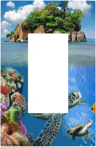 Miniatura 55 de Cubierta de interruptor de luz de 3 cuadrillas con diseño de flores azules púrpuras, cubierta de placa de pared de triple palanca, arbustos florales