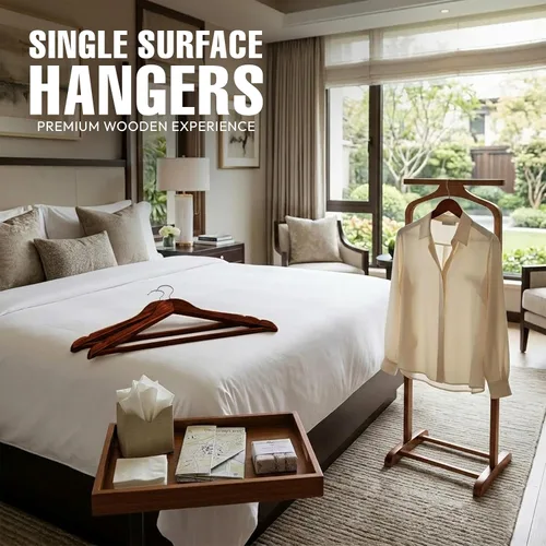 Miniatura 2 de Utopia Home Perchas de Madera Premium Paquete de 20 – Percha para Abrigos Duradera y Delgada – Percha para Trajes con Gancho Giratorio de 360 Grados