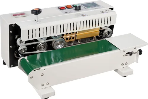Miniatura 10 de Máquina selladora de banda continua para bolsas VEVOR, ancho de sello de 0.24-0.47 pulg/6-12 mm, máquina selladora de banda horizontal con control