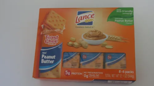 Miniatura 36 de Lance Galletas tipo sándwich, hechas con galletas integrales, mantequilla de maní, 10 paquetes individuales
