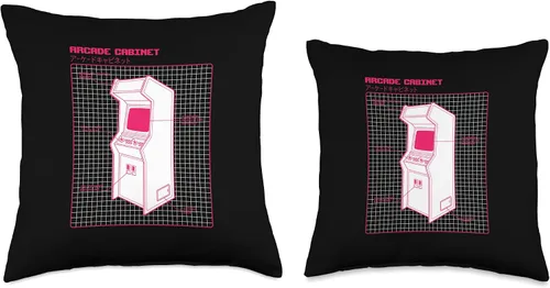 Miniatura 3 de Retro Video Arcade Cabinet 80s Gamers Gaming Meme Throw Pillow