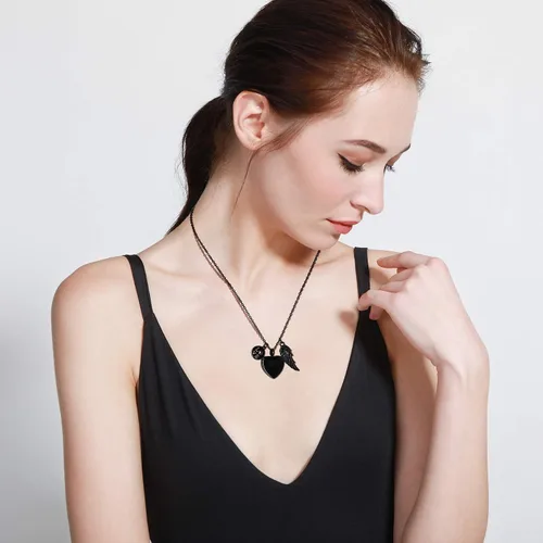 Miniatura 5 de MeMeDIY Collar personalizado con dije de urna de cenizas con estampado de pata de corazón, nombre personalizado, foto, fecha para mujeres, hombres