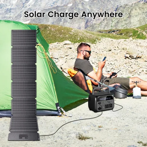 Miniatura 6 de Panel Solar Portátil de 54W, Cargador Solar Plegable de Alta Eficiencia del 23% con Salida DC Dual USB-A/Tipo-C IP65 Impermeable Compatible