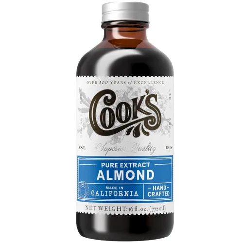 Cook's, Extracto Puro de Almendra para Hornear, Cocinar y Mixología, Extracto Saborizante de Almendra Libre de Alérgenos, 16 oz