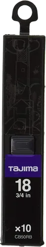 Miniatura 2 de TAJIMA Cuchillos y cuchillas utilitarios – Paquete de 50 cuchillas de corte de caja negra Razar de 3/4 pulgadas con acero templado premium y borde