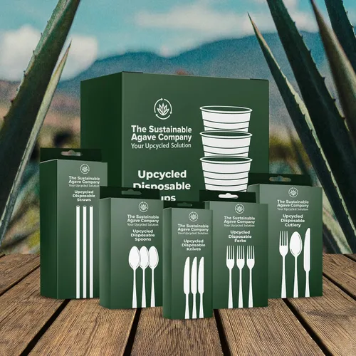 Miniatura 6 de Vasos de Fibra de Agave Dulce de The Sustainable Agave Company, 12 oz, 50 Unidades, a Base de Plantas, Hechos con Materiales Reciclados, Beige